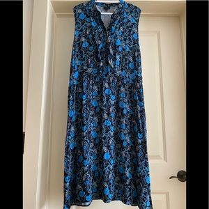 Blue and Black Floral Dress Who What Wear Target New